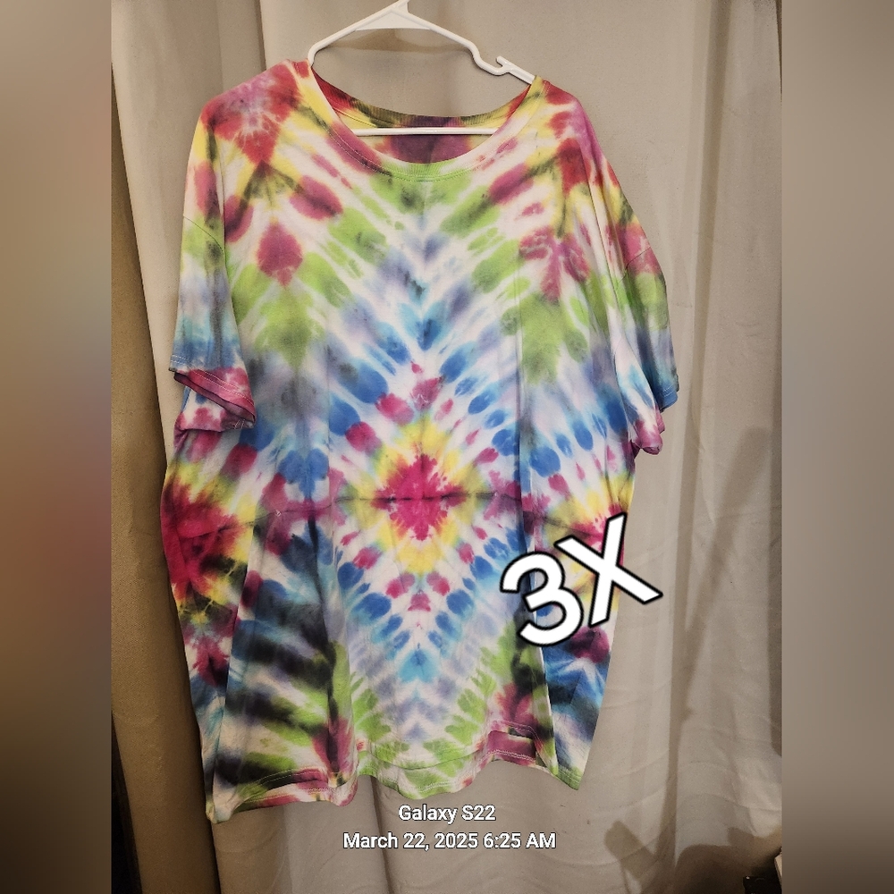 Colorful Tie-Dye T-Shirt 3X